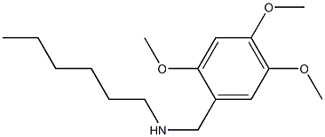 hexyl[(2,4,5-trimethoxyphenyl)methyl]amine Structure
