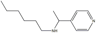 hexyl[1-(pyridin-4-yl)ethyl]amine Structure