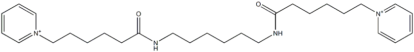 1,1'-[1,6-Hexanediylbis[imino(6-oxo-6,1-hexanediyl)]]bispyridinium Structure