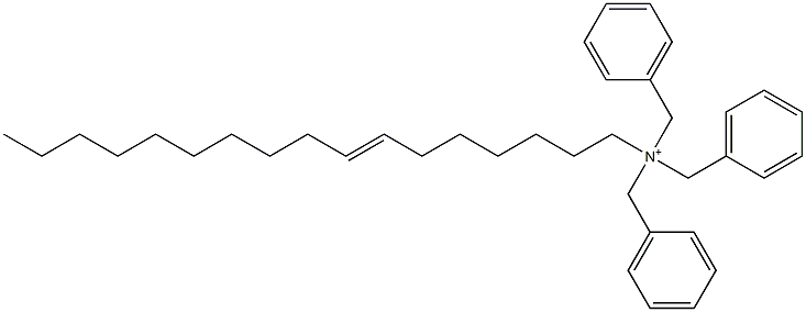 (7-Heptadecenyl)tribenzylaminium Structure