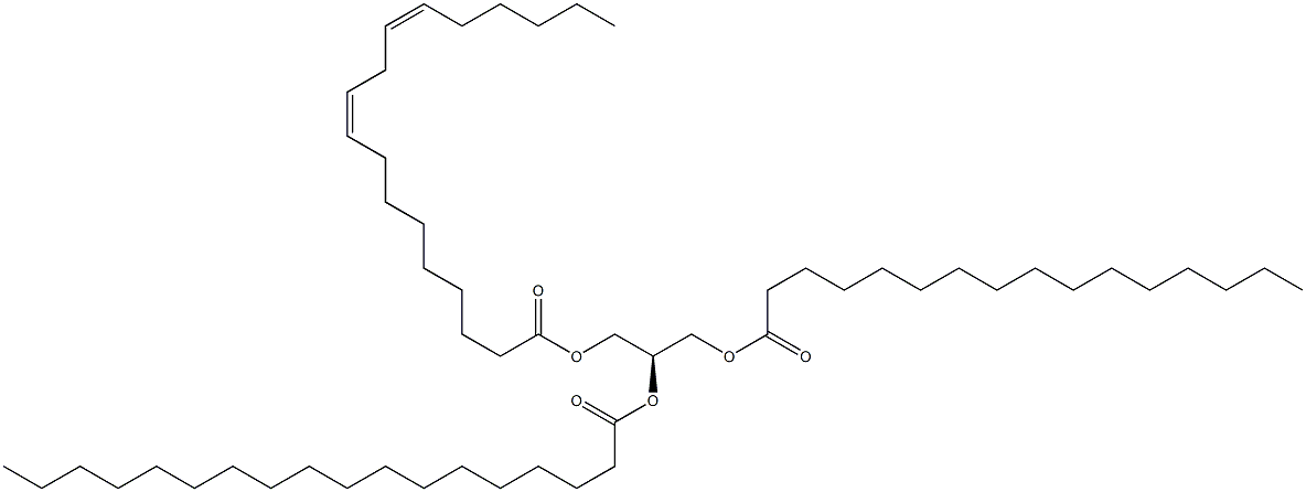 1-hexadecanoyl-2-octadecanoyl-3-(9Z,12Z-octadecadienoyl)-sn-glycerol