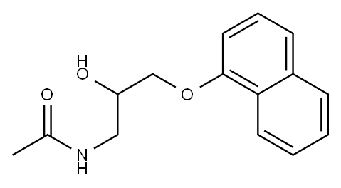 1-acetamino-3-(1-naphthyloxy)-2-propanol Structure