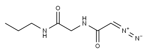 ACETAMIDE,2-((DIAZOACETYL)AMINO)-N-PROPYL- Structure