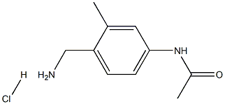 4-ACETAMIDO-2-METHYLBENZYLAMINE Hydrochloride Structure