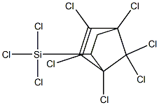 1,2,3,4 7,7-HEXACHLORO-6-TRICHLOROSILYL-2-NORBORNENE 97% Structure