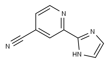 2-(1H-IMIDAZOL-2-YL)-ISONICOTINONITRILE Structure