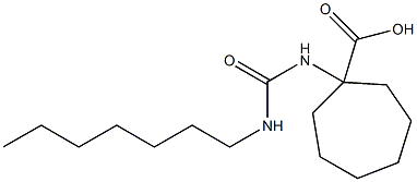 1-[(heptylcarbamoyl)amino]cycloheptane-1-carboxylic acid|