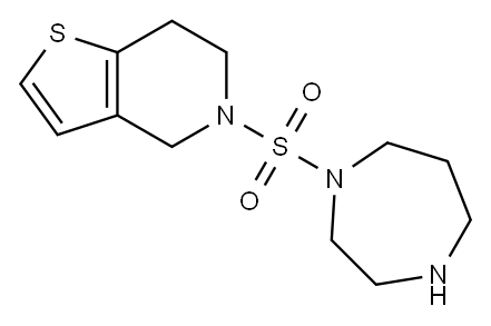 1-{4H,5H,6H,7H-thieno[3,2-c]pyridine-5-sulfonyl}-1,4-diazepane Structure