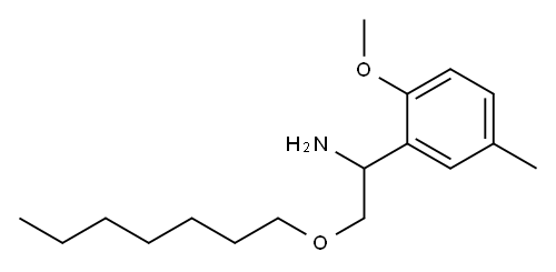 2-(heptyloxy)-1-(2-methoxy-5-methylphenyl)ethan-1-amine Structure