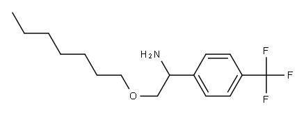 2-(heptyloxy)-1-[4-(trifluoromethyl)phenyl]ethan-1-amine Structure