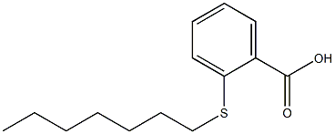 2-(heptylsulfanyl)benzoic acid Structure
