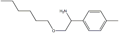 2-(hexyloxy)-1-(4-methylphenyl)ethan-1-amine Structure