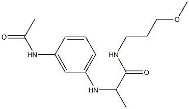 2-[(3-acetamidophenyl)amino]-N-(3-methoxypropyl)propanamide Structure