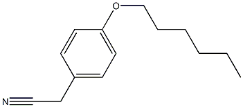 2-[4-(hexyloxy)phenyl]acetonitrile Structure