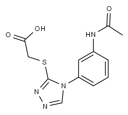 2-{[4-(3-acetamidophenyl)-4H-1,2,4-triazol-3-yl]sulfanyl}acetic acid