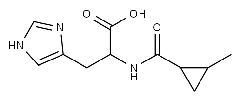 3-(1H-imidazol-4-yl)-2-{[(2-methylcyclopropyl)carbonyl]amino}propanoic acid Structure