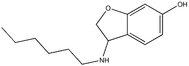 3-(hexylamino)-2,3-dihydro-1-benzofuran-6-ol Structure
