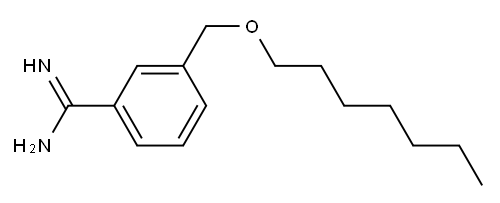 3-[(heptyloxy)methyl]benzene-1-carboximidamide Structure