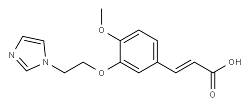 3-{3-[2-(1H-imidazol-1-yl)ethoxy]-4-methoxyphenyl}prop-2-enoic acid