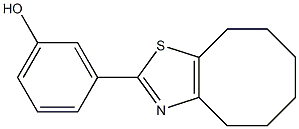 3-{4H,5H,6H,7H,8H,9H-cycloocta[d][1,3]thiazol-2-yl}phenol Structure