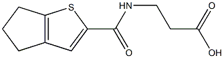3-{4H,5H,6H-cyclopenta[b]thiophen-2-ylformamido}propanoic acid Structure