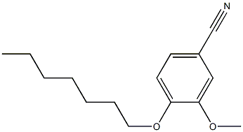 4-(heptyloxy)-3-methoxybenzonitrile 结构式
