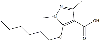 5-(hexyloxy)-1,3-dimethyl-1H-pyrazole-4-carboxylic acid