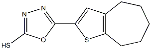 5-{4H,5H,6H,7H,8H-cyclohepta[b]thiophen-2-yl}-1,3,4-oxadiazole-2-thiol