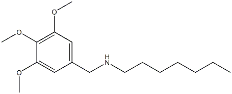 heptyl[(3,4,5-trimethoxyphenyl)methyl]amine 结构式