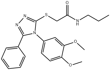 Acetamide,  2-[[4-(3,4-dimethoxyphenyl)-5-phenyl-4H-1,2,4-triazol-3-yl]thio]-N-propyl-