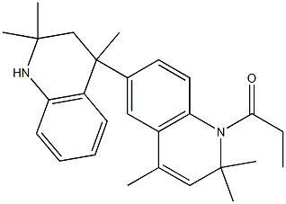 2,2,2',2',4,4'-hexamethyl-1'-propionyl-1,1',2,2',3,4-hexahydro-4,6'-biquinoline Structure