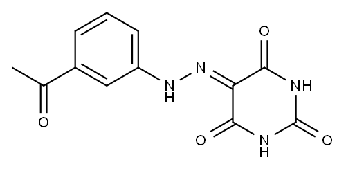 2,4,5,6(1H,3H)-pyrimidinetetrone 5-[N-(3-acetylphenyl)hydrazone]|