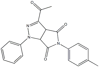 1,3a,4,5,6,6a-Hexahydro-3-acetyl-4,6-dioxo-5-(4-methylphenyl)-1-(phenyl)pyrrolo[3,4-c]pyrazole