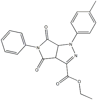 1,3a,4,5,6,6a-Hexahydro-4,6-dioxo-5-(phenyl)-1-(4-methylphenyl)pyrrolo[3,4-c]pyrazole-3-carboxylic acid ethyl ester