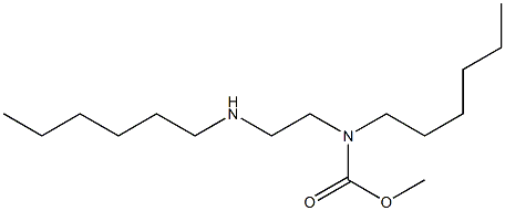Hexyl 2-(hexylamino)ethylcarbamic acid methyl ester