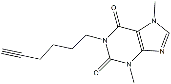 1-(5-Hexynyl)-3,7-dimethyl-1,2,3,6-tetrahydro-7H-purine-2,6-dione|