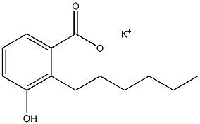 2-Hexyl-3-hydroxybenzoic acid potassium salt