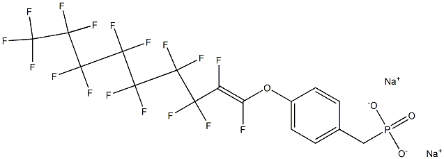 4-[(Heptadecafluoro-1-nonenyl)oxy]benzylphosphonic acid sodium salt