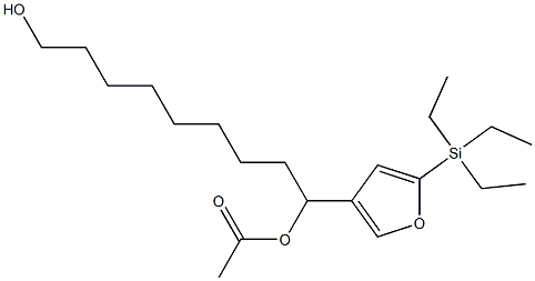 Acetic acid 1-[5-(triethylsilyl)-3-furyl]-9-hydroxynonyl ester|