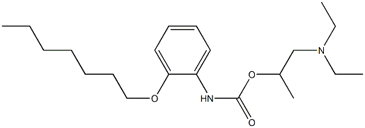 [2-(Heptyloxy)phenyl]carbamic acid 2-diethylamino-1-methylethyl ester