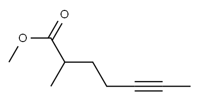 5-Heptyne-2-carboxylic acid methyl ester Structure