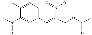 Acetic acid 2-nitro-3-[4-methyl-3-nitrophenyl]-2-propenyl ester