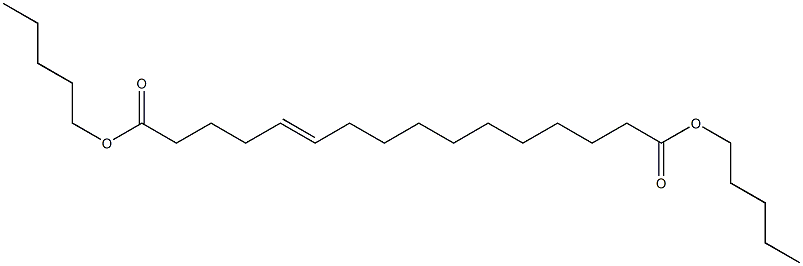 5-Hexadecenedioic acid dipentyl ester Structure