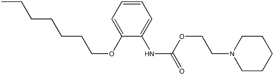 1-[2-[[(2-(Heptyloxy)phenyl)amino]carbonyloxy]ethyl]piperidine