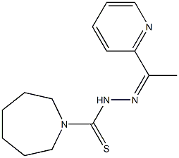 Hexahydro-N'-[1-(2-pyridyl)ethylidene]-1H-azepine-1-carbothiohydrazide Structure