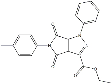 1,3a,4,5,6,6a-Hexahydro-4,6-dioxo-5-(4-methylphenyl)-1-(phenyl)pyrrolo[3,4-c]pyrazole-3-carboxylic acid ethyl ester