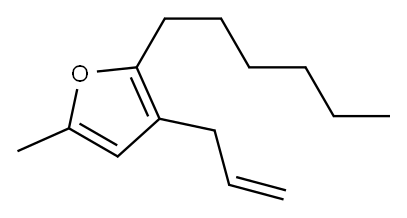 2-Hexyl-5-methyl-3-allylfuran Structure
