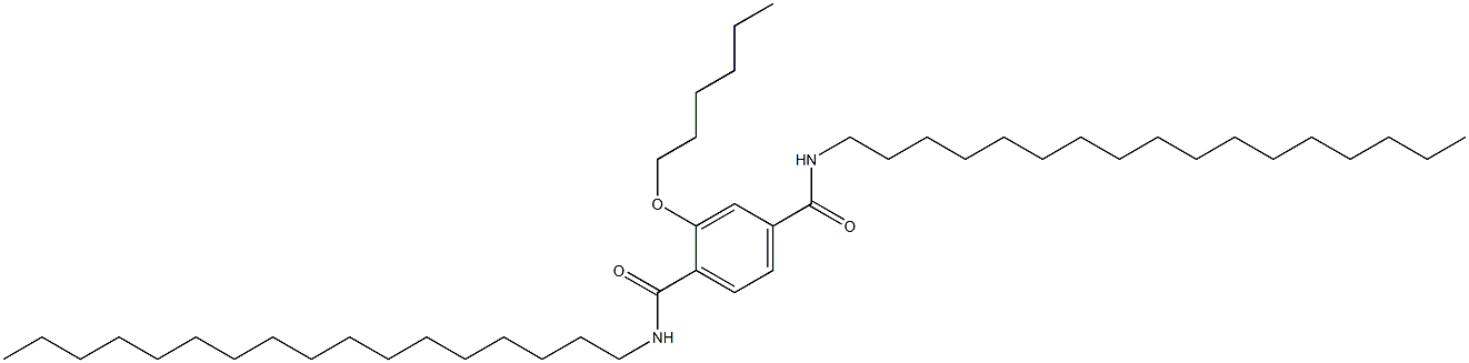 2-(Hexyloxy)-N,N'-diheptadecylterephthalamide Structure