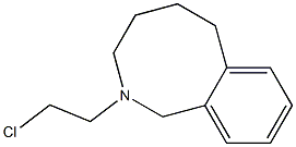 1,2,3,4,5,6-Hexahydro-2-(2-chloroethyl)-2-benzazocine Structure