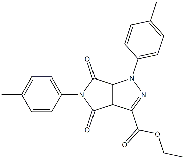 1,3a,4,5,6,6a-Hexahydro-4,6-dioxo-5-(4-methylphenyl)-1-(4-methylphenyl)pyrrolo[3,4-c]pyrazole-3-carboxylic acid ethyl ester
